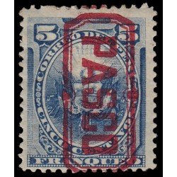 Perú Pasco 1 1884 Sellos de Perú de 1874-84 con sobrecarga MH