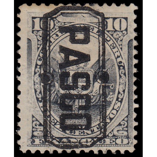 Perú Pasco 2 1884 Sellos de Perú de 1874-84 con sobrecarga MH Perú Pasco 2 1884 Sellos de Perú de 1874-84 con sobrecarga MH