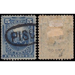 Perú Pisco 1 1884 Sellos de Perú de 1874 con sobrecarga Usado