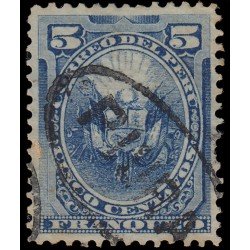 Perú Piura 7 1884 Sellos de Perú de 1874-79 con sobrecarga MH Perú Piura 7 1884 Sellos de Perú de 1874-79 con sobrecarga MH