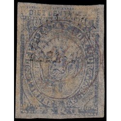 Perú Puno 2 1882/85 Sellos de Arequipa de 1882-85 con sobrecarga MH