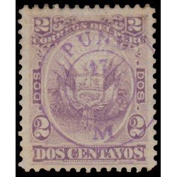 Perú Puno 8 1884 Sellos de Perú de 1874-79 con sobrecarga MH