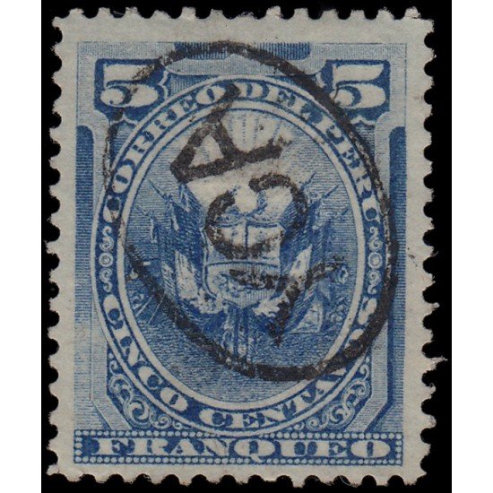 Perú Yca 2 1884 Sellos de Perú de1874-85 con sobrecarga negra o violeta MH Perú Yca 2 1884 Sellos de Perú de1874-85 con sobrecarga negra o violeta MH