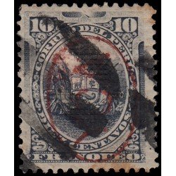 Perú Yca 3a 1884 Sellos de Perú de1874-85 con sobrecarga negra o violeta Usado Perú Yca 3a 1884 Sellos de Perú de1874-85 con sobrecarga negra o violeta Usado
