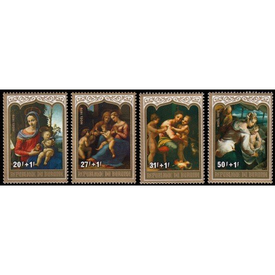 Burundi 824/27 1979 Navidad MNH Burundi 824/27 1979 Navidad MNH