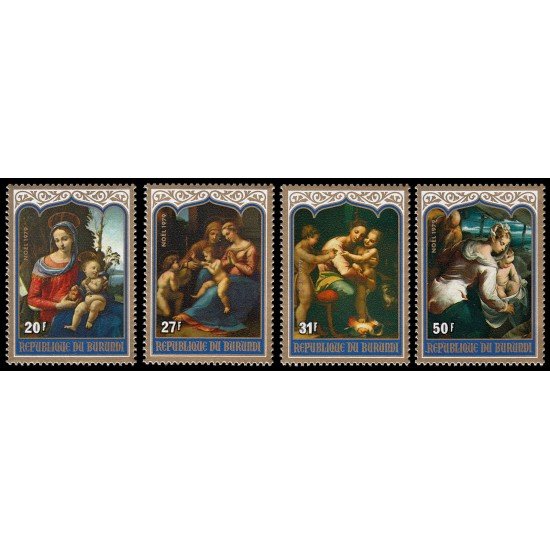 Burundi 815/18 1979 Navidad MNH Burundi 815/18 1979 Navidad MNH