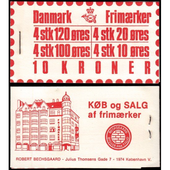 Dinamarca Denmark 628-C 1976 Carnet MNH Dinamarca Denmark 628-C 1976 Carnet MNH