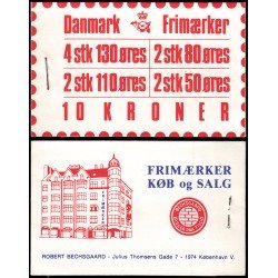 Dinamarca Denmark 627-C 1976 Carnet MNH Dinamarca Denmark 627-C 1976 Carnet MNH