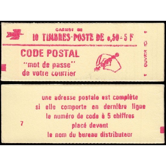 France Francia Carnets 1664-C3 Tipo Marianne de Bequet 10 sellos MNH