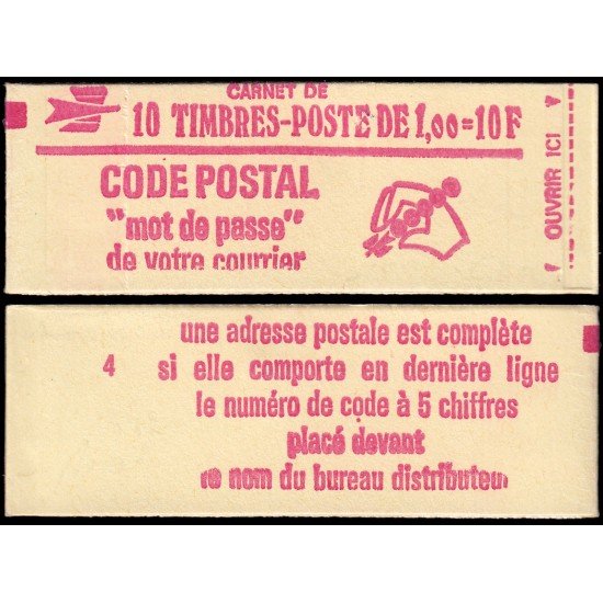 France Francia Carnets 1892-C2 Tipo Marianne de Bequet 10 sellos MNH France Francia Carnets 1892-C2 Tipo Marianne de Bequet 10 sellos MNH