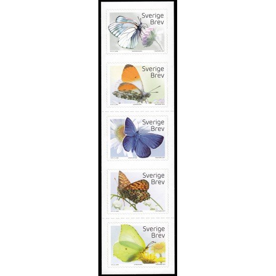 Suecia Sweden 3138/42 2017 Fauna Insectos Mariposas Autoadhesivos Suecia Sweden 3138/42 2017 Fauna Insectos Mariposas Autoadhesivos