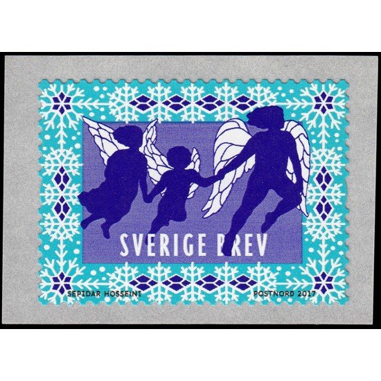 Suecia Sweden 3173 2017 Ángeles de navidad Autoadhesivo