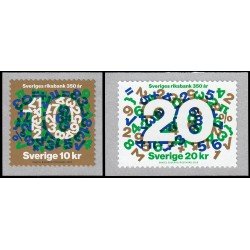 Suecia Sweden 3194/95 2018 350 años del Banco de Suecia Autoadhesivos