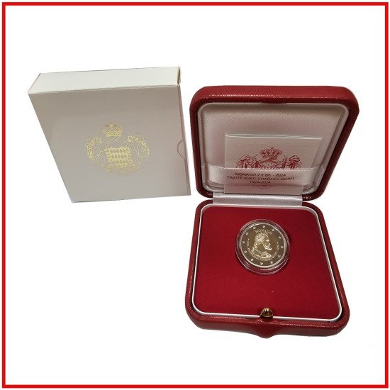 Monaco 2024 Cartera Oficial Estuche Moneda 2€ conmemorativos BE Tratado Carlos V Monaco 2024 Cartera Oficial Estuche Moneda 2€ conmemorativos BE Tratado Carlos V