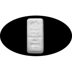 Lingote Ingot 1 kg plata fina 999,9 Pamp Plata Ag
