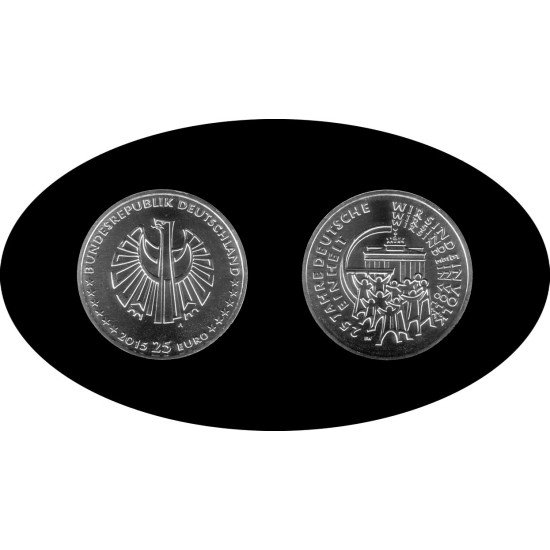 Alemania 2015 25€ Reunificación Alemana Plata Ag Alemania 2015 25€ Reunificación Alemana Plata Ag