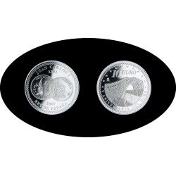 España Spain 2007 10€ Juan Carlos I Circulación del euro Unión Plata Ag España Spain 2007 10€ Juan Carlos I Circulación del euro Unión Plata Ag