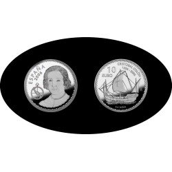 España Spain 2006 10€ Colon Columbus La Niña Plata Ag España Spain 2006 10€ Colon Columbus La Niña Plata Ag