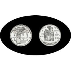 España Spain 2007 10€ Cantar del Mío Cid Plata Ag España Spain 2007 10€ Cantar del Mío Cid Plata Ag