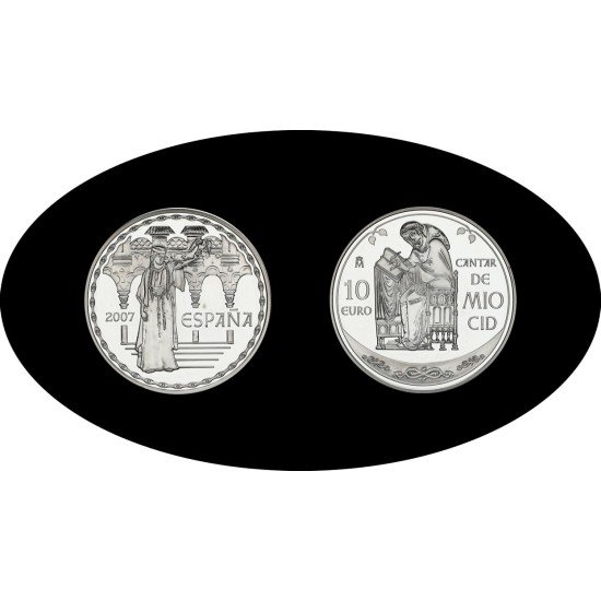 España Spain 2007 10€ Cantar del Mío Cid Plata Ag España Spain 2007 10€ Cantar del Mío Cid Plata Ag