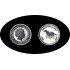Australia 1 OZ onza 2002 Año del caballo Year of the horse 1$ Plata Ag 