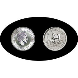 Australia 1 OZ onza 2003 Año de la Cabra Year of the Goat 1$ Plata Ag Australia 1 OZ onza 2003 Año de la Cabra Year of the Goat 1$ Plata Ag