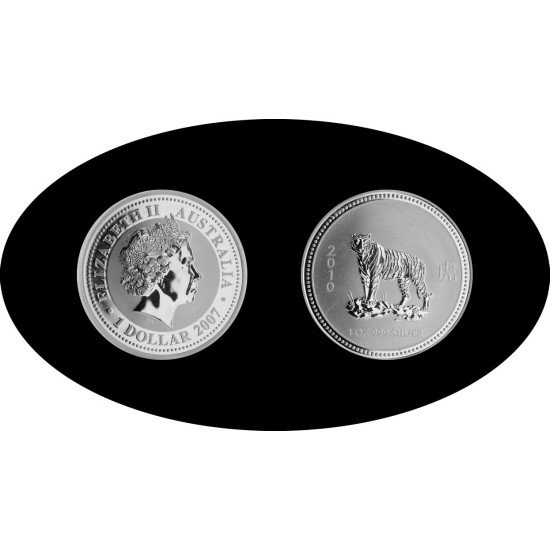 Australia 1 OZ onza 2007 Año del tigre Year of the tiger 1$ Plata Ag Australia 1 OZ onza 2007 Año del tigre Year of the tiger 1$ Plata Ag