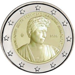 Grecia 2024 2 € euros conmemorativos Penélope Delta 