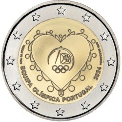 Portugal 2024 2 € euros conmemorativos Equipo Olímpico 