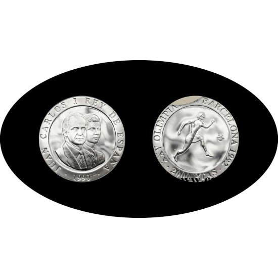 España Spain 1990 2000 ptas Juan Carlos I Barcelona 92 Atleta Plata Ag España Spain 1990 2000 ptas Juan Carlos I Barcelona 92 Atleta Plata Ag