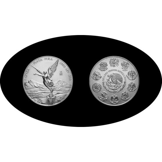 Méjico Mexico 1 OZ onza 2002 Libertad Plata Ag