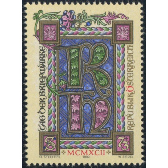 VAR3/S Öesterreich Austria  Nº 1894  1992  Día del sello Lujo