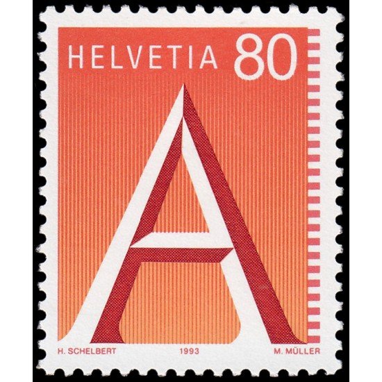 Suiza Switzerland 1417 1993 Sello para correo prioritario MNH Suiza Switzerland 1417 1993 Sello para correo prioritario MNH