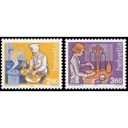Suiza Switzerland 1391/92 1992 El ser humano y sus oficios III MNH