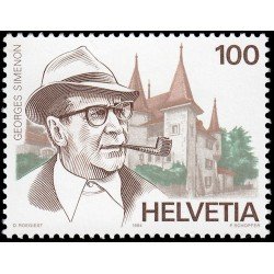 Suiza Switzerland 1463 1994 Homenaje a Georges Simenon Emisión conjunta Francia, Belgica y Suiza MNH Suiza Switzerland 1463 1994 Homenaje a Georges Simenon Emisión conjunta Francia, Belgica y Suiza MNH