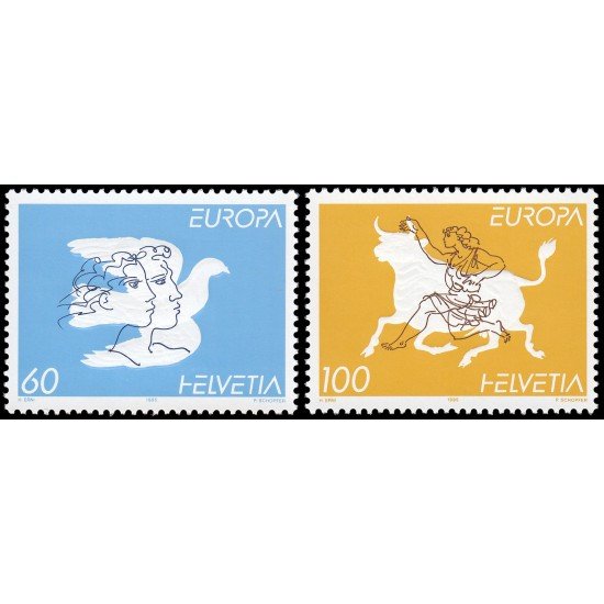 Suiza Switzerland 1480/81 1995 Europa Paz y libertad MNH Suiza Switzerland 1480/81 1995 Europa Paz y libertad MNH