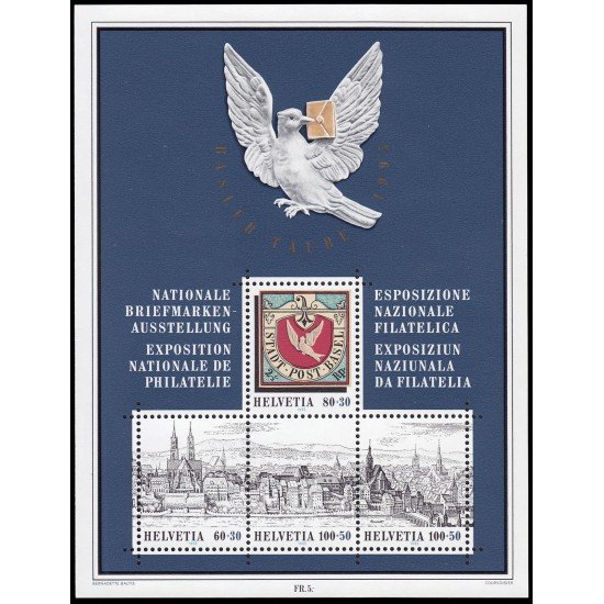 Suiza Switzerland HB 27 1995 Exposición filatélica nacional de Basilea MNH