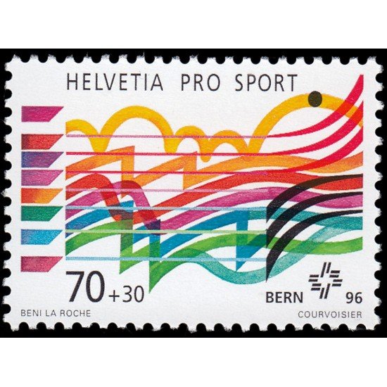 Suiza Switzerland 1504 1996 Por el deporte Festival de gimnasia en Berna MNHMNH Suiza Switzerland 1504 1996 Por el deporte Festival de gimnasia en Berna MNHMNH