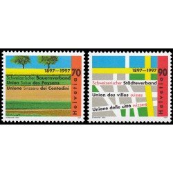 Suiza Switzerland 1544/45 1997 Ciudades y pueblos MNH Suiza Switzerland 1544/45 1997 Ciudades y pueblos MNH