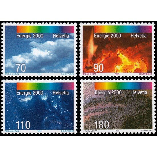 Suiza Switzerland 1547/50 1997 Energía 2000 MNH Suiza Switzerland 1547/50 1997 Energía 2000 MNH