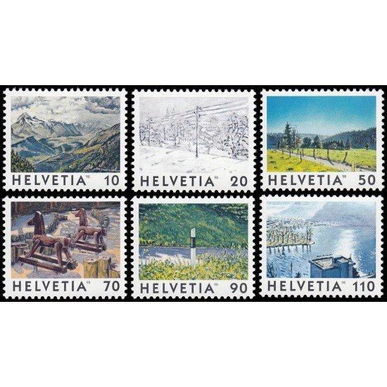 Suiza Switzerland 1568/73 1998 Vistas de Suiza MNH