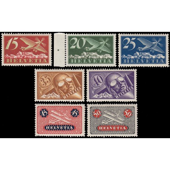 Suiza Switzerland A-3/9 1923-33 Avión Piloto MNH Suiza Switzerland A-3/9 1923-33 Avión Piloto MNH