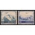 Suiza Switzerland A-42/43 1948 Avión sobre paisajes MH