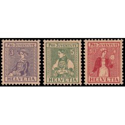 Suiza Switzerland 154/56 1917 Pro juventud MNH Suiza Switzerland 154/56 1917 Pro juventud MNH