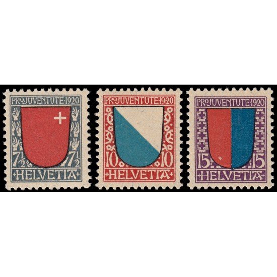 Suiza Switzerland 176/78 1920 Pro Juventud MNH Suiza Switzerland 176/78 1920 Pro Juventud MNH