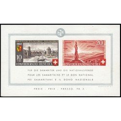 Suiza Switzerland HB 7 1942 Para los samaritanos y el regalo nacional Fiesta Nacional MH Suiza Switzerland HB 7 1942 Para los samaritanos y el regalo nacional Fiesta Nacional MH