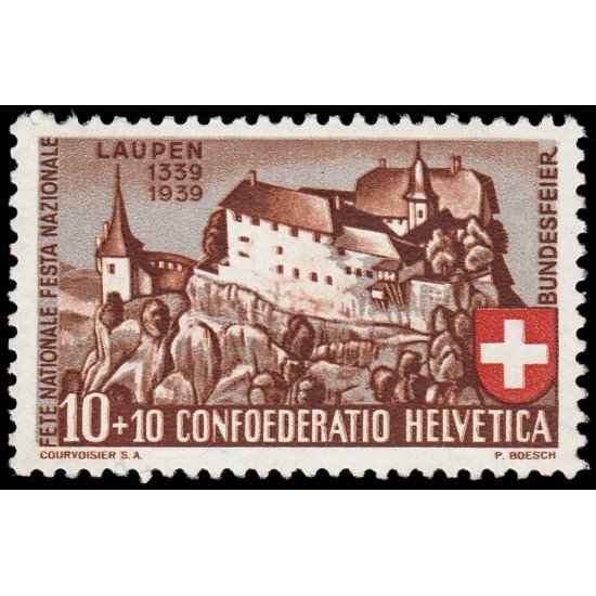 Suiza Switzerland 341 1939 Pro patria Castillo de Laupen MNH