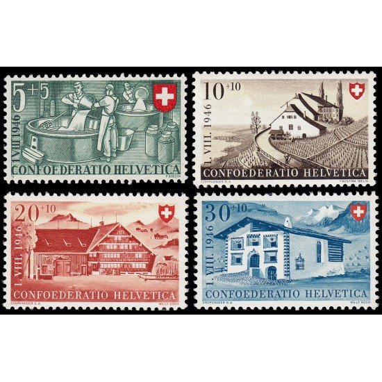 Suiza Switzerland 428/31 1946 Pro patria MNH Suiza Switzerland 428/31 1946 Pro patria MNH