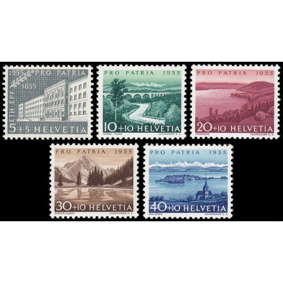 Suiza Switzerland 562/66 1955 Pro patria MH Suiza Switzerland 562/66 1955 Pro patria MH