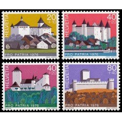 Suiza Switzerland 1005/08 1976 Pro patria Castillos suizos MNH Suiza Switzerland 1005/08 1976 Pro patria Castillos suizos MNH